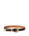 Sandro Leather Belt In Brown