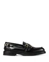 Sandro Buckle Loafers In Black