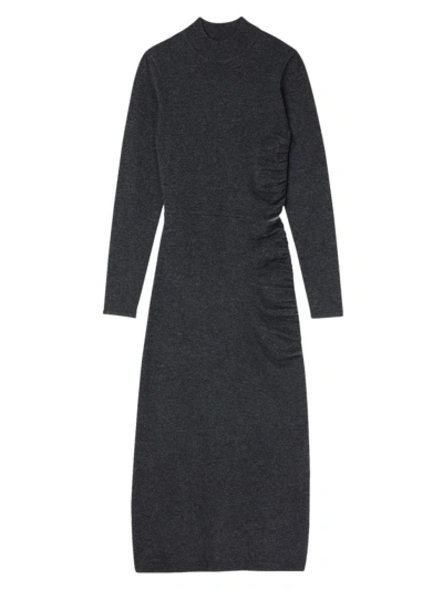Sandro Women's Knit Maxi Dress In Charcoal Grey