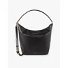 Sandro Womens  Removable-strap Slouchy Leather Shoulder Bag In Noir / Gris