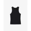 Sandro Embroidered Vest Top In Noir / Gris