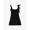 Sandro Mini Dress In Noir / Gris