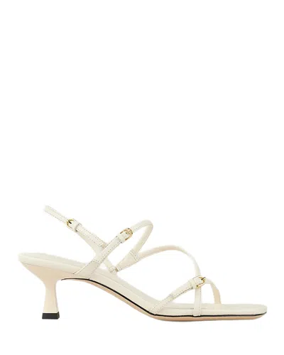 SANDRO WOMEN'S PATENT LEATHER STRAPPY SANDALS