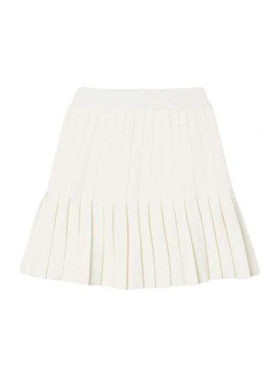 Sandro Women's Pleated Skirt In White