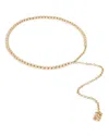 Sandro Womens Rhinestone-embellished Jewel Chain Belt Naturels In Gold