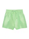 Sandro Women's Satiny Wide-leg Shorts In Green