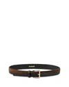 Sandro Womens Bruns Two-toned Leather Belt In Brown/black