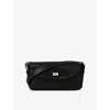 Sandro Womens Black Le Mambo Leather Shoulder Bag