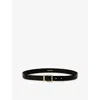 Sandro Smooth Leather Belt In Black
