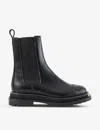Sandro Ankle Boots With Notched Sole In Black