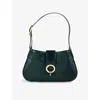 Sandro Womens Sweet Janet Leather Shoulder Bag Bottle Green