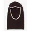 Sandro Ribbed Knit Balaclava In Brown