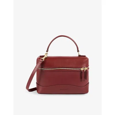 Sandro Womens Brown Tangolino Lesther Top-handle Bag