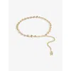 Sandro Womens Embellished Chain Belt Naturels In Naturels