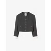 Sandro Rhinestone Tailored Jacket