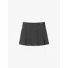 Sandro Pleated Buckled Skirt
