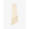 Sandro Hantas Knit Fringe Dress In Naturels
