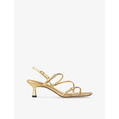 SANDRO WOMENS SANDRO STRAPPY 65 LEATHER HEELED SANDALS