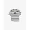 Sandro Striped Polo Shirt In Multi