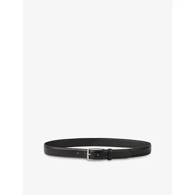 Sandro Womens Noir / Gris Buckle Leather Belt
