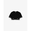 Sandro Crystal-embellished T-shirt In Noir / Gris