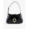 Sandro Womens  Sweet Janet Leather Shoulder Bag In Noir / Gris