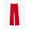 Sandro Drawstring Trousers In Rouges