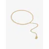 Sandro Womens Rhinestone-embellished Jewel Chain Belt Naturels In Naturels