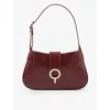 Sandro Womens Rouges Sweet Janet Leather Shoulder Bag