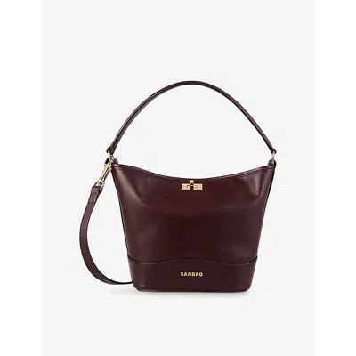 Sandro Womens Rouges Tangoso Small Leather Bag