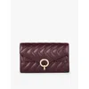 Sandro Yza Pocket Leather Clutch In Rouges