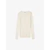 Sandro Womens Round-neck Layered-design Wool Top Naturels