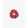 Sandro Womens Rouges Bandana Print Scrunch In Rouges