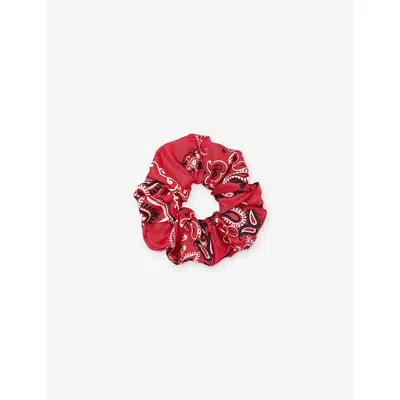 Sandro Womens Rouges Bandana Print Scrunch