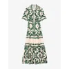 Sandro Lavandou Maxi Shirtdress In Naturels