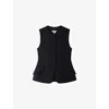 Sandro Peplum Jacket In Black