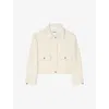 Sandro Embossed-buttons Jacket In Naturels