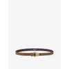Sandro Womens Brown Slim Leather Belt In Brown