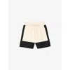 Sandro Womens Slip-pocket Straight-leg Regular-fit Linen-blend Shorts Naturels In Naturels