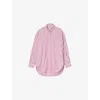 Sandro Embellished Striped Shirt In Roses