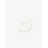 Sandro Womens  Satin-texture Elasticated Woven Scrunch In Naturels