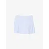 Sandro Noora Striped Seersucker Mini Skirt In Bleus