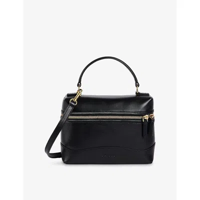Sandro Womens Tangolino Leather Top-handle Bag Black