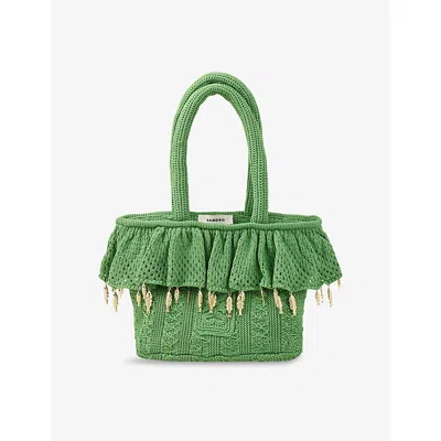 Sandro Womens Verts Fish-charm Crochet Bag