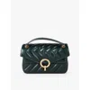 Sandro Womens Verts Yza Small Leather Shoulder Bag
