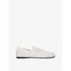 Sandro Leather Loafers In White