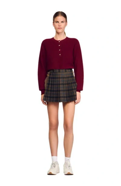SANDRO SANDRO WOOL AND CASHMERE SWEATER