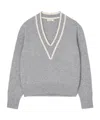 Sandro Wool And Cashmere Sweater In Gray