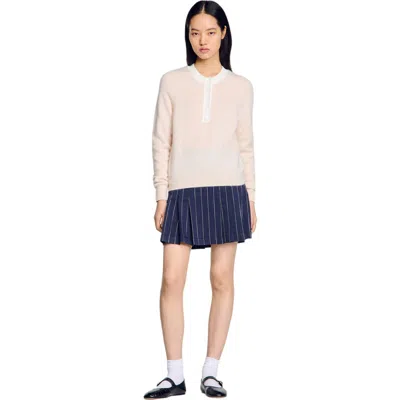 SANDRO SANDRO WOOL AND CASHMERE SWEATER
