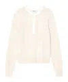 Sandro Wool And Cashmere Sweater In Nude